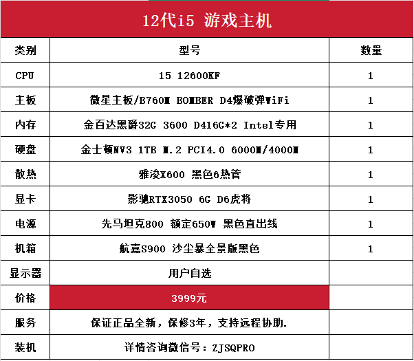 4000左右组装电脑配置清单，2025年4000元台式电脑配置单指南