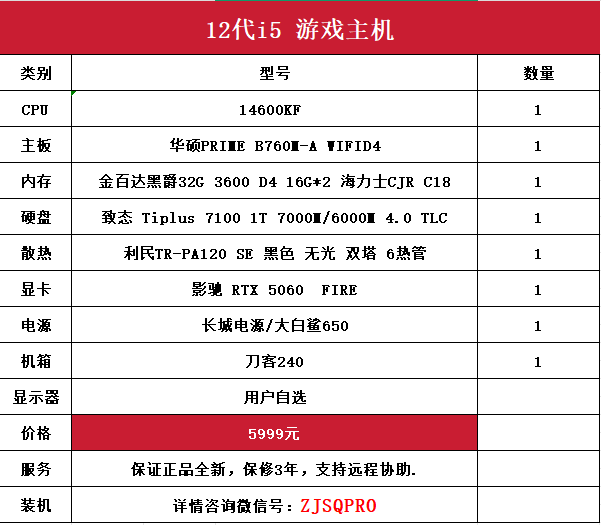 6000元电脑配置清单：高性价比6000元主机组装指南